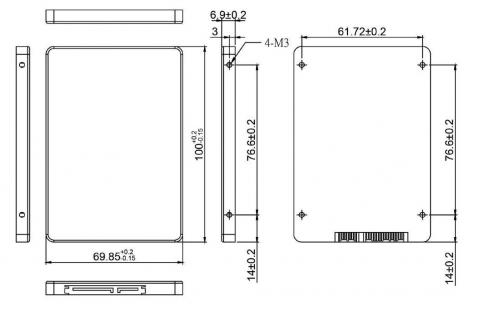SSD SATA-6G 2,5/CIS-2SM350TJC064GS  3